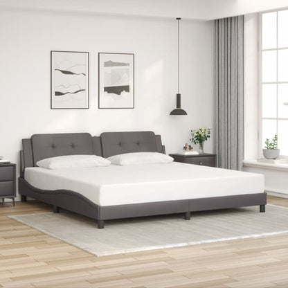 Giroletto con LED senza Materasso Zadar Grigio 200x200 cm