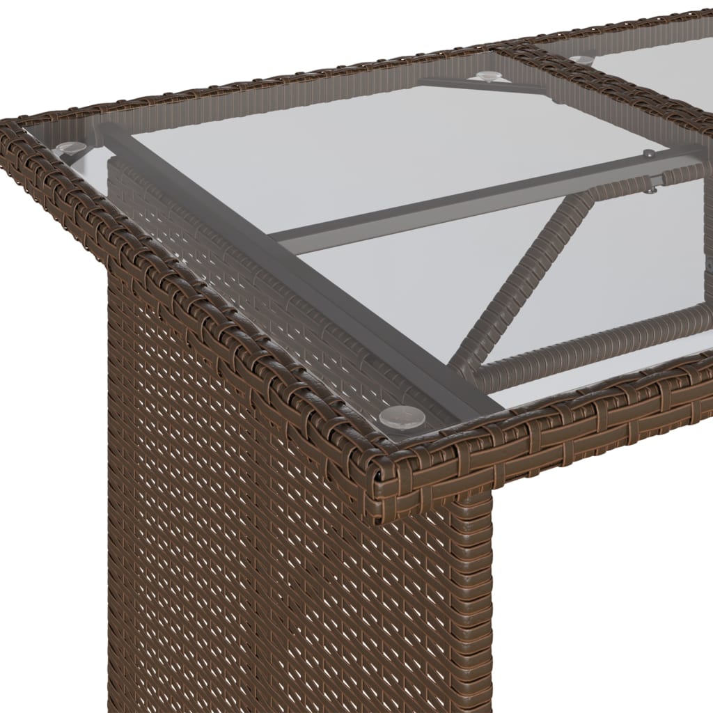 Set Divano da Giardino 6 pz con Cuscini Marrone in Polyrattan | homemem39