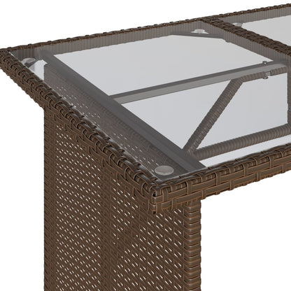 Set Divano da Giardino 6 pz con Cuscini Marrone in Polyrattan | homemem39