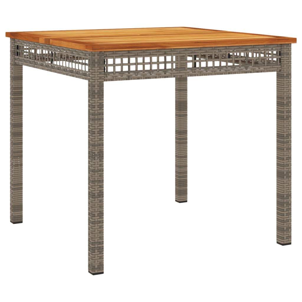 Set da Pranzo da Giardino 3 pz con Cuscini in Polyrattan Grigio - homemem39