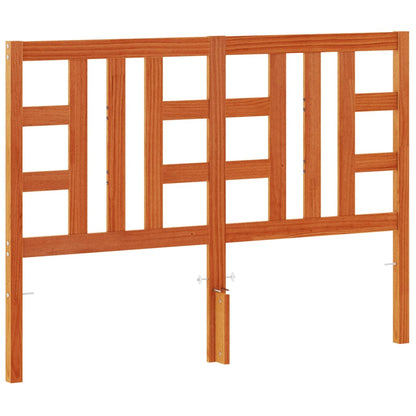 Testiera Marrone Cera 150 cm in Legno Massello di Pino - homemem39