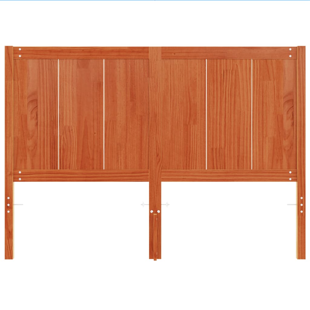 Wax Brown Headboard 135 cm in Solid Pine Wood