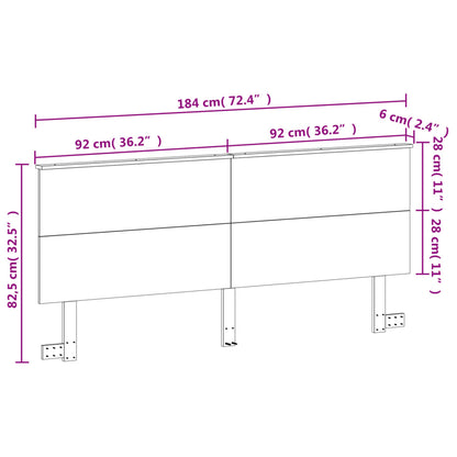 Testiera Marrone Cera 180 cm in Legno Massello di Pino