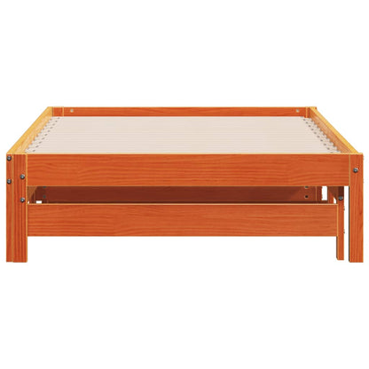 Divano con Letto Estraibile Marrone Cera 80x200cm Massello Pino | homemem39