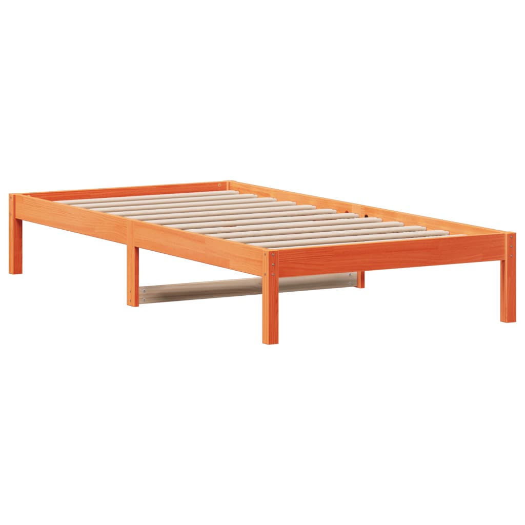 Dormeuse senza Materasso Marrone Cera 90x200 cm Legno di Pino | homemem39