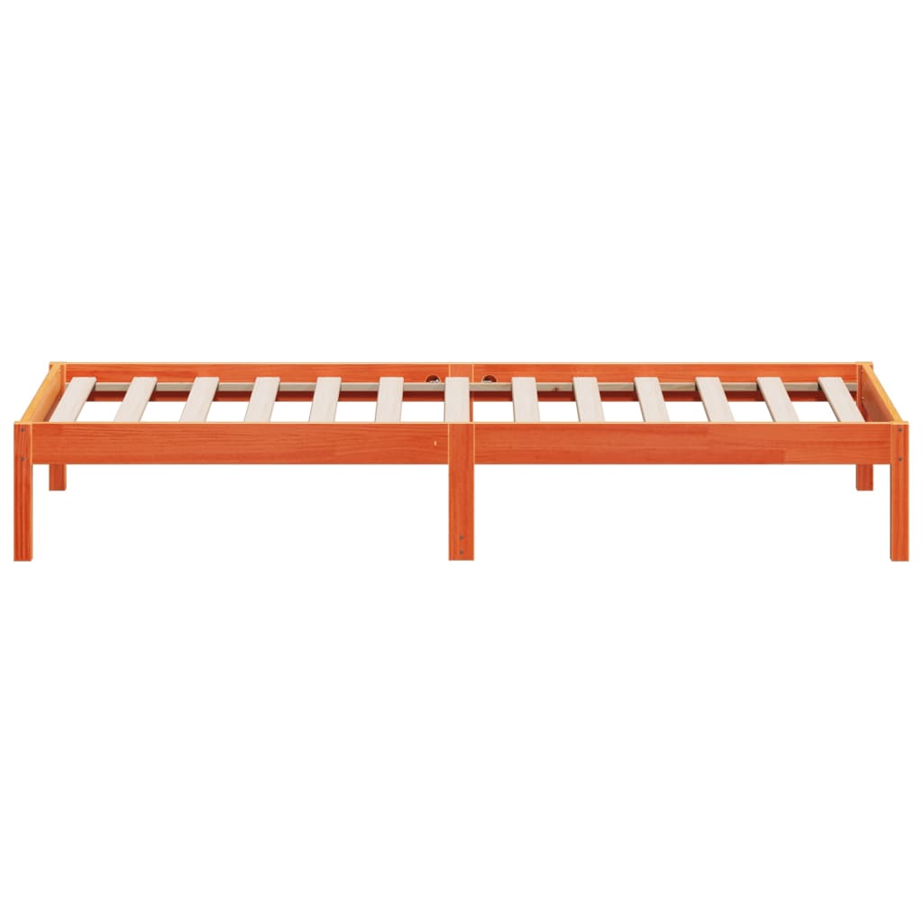 Dormeuse senza Materasso Marrone Cera 90x200 cm Legno di Pino | homemem39