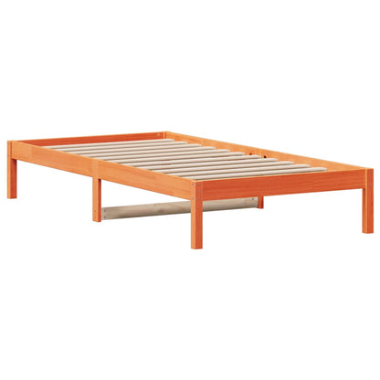 Dormeuse senza Materasso Marrone Cera 90x200 cm Legno di Pino - homemem39