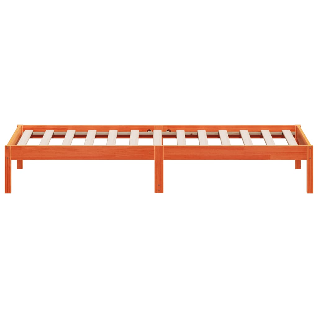 Dormeuse senza Materasso Marrone Cera 80x200 cm Legno di Pino | homemem39