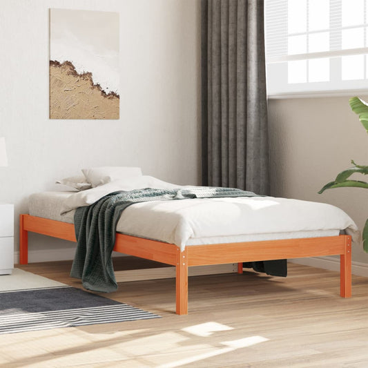 Dormeuse senza Materasso Marrone Cera 80x200 cm Legno di Pino | homemem39