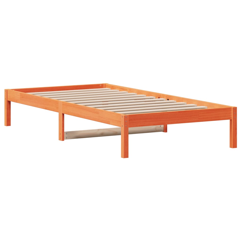 Dormeuse senza Materasso Marrone Cera 90x190 cm Legno di Pino - homemem39