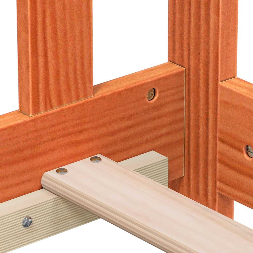 Dormeuse senza Materasso Marrone Cera 80x200 cm Legno di Pino | homemem39