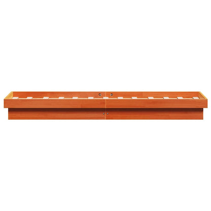 Giroletto LED Marrone Cera 90x200 cm in Legno Massello di Pino | homemem39