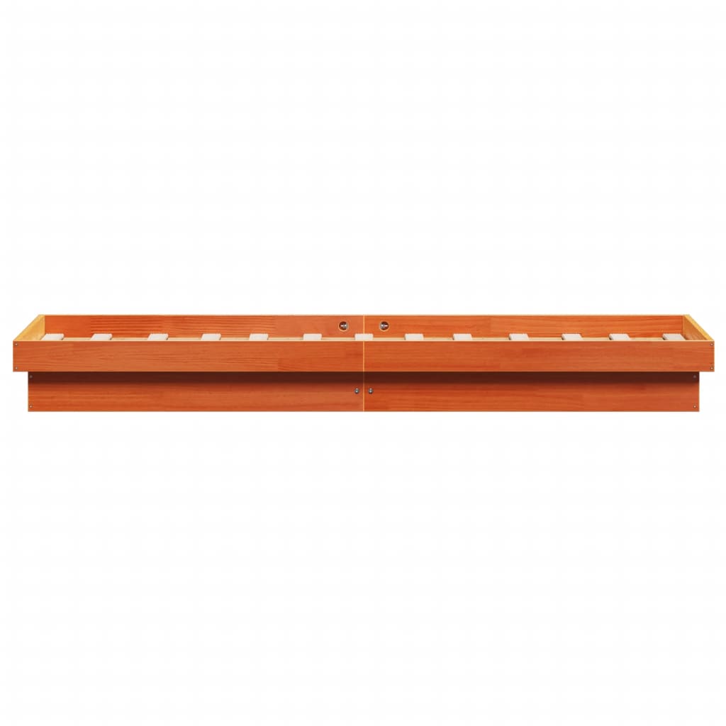 Giroletto LED Marrone Cera 100x200 cm in Legno Massello di Pino | homemem39