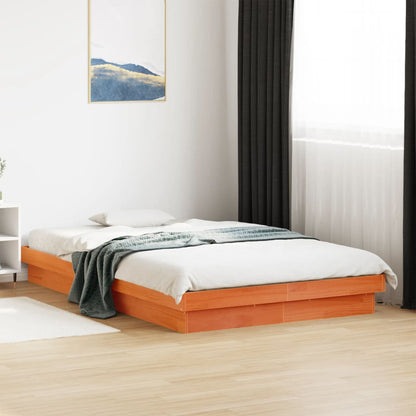 Giroletto LED Marrone Cera 120x200 cm in Legno Massello di Pino | homemem39