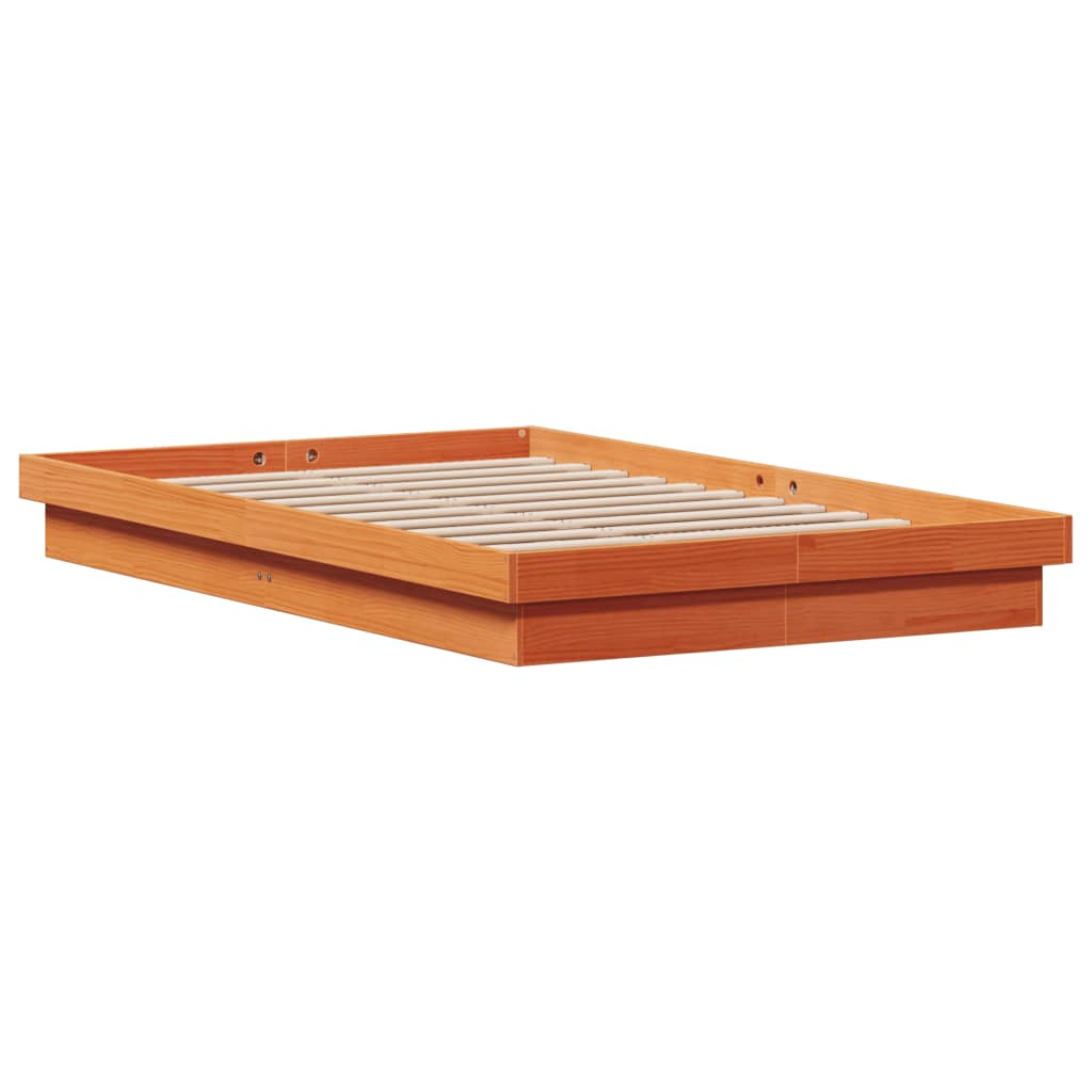 Giroletto LED Marrone Cera 120x200 cm in Legno Massello di Pino | homemem39