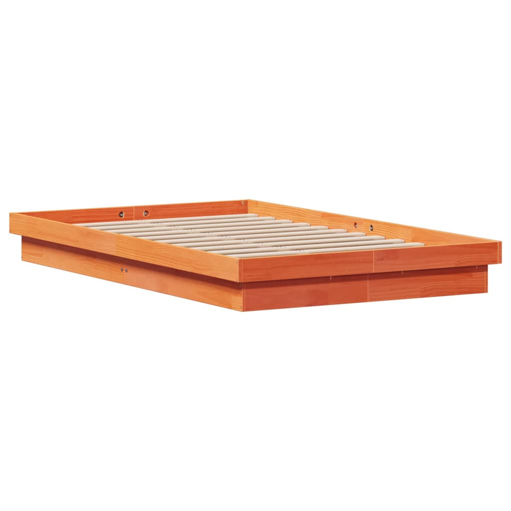 Giroletto LED Marrone Cera 140x200 cm in Legno Massello di Pino | homemem39
