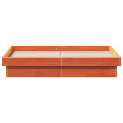 Giroletto LED Marrone Cera 140x200 cm in Legno Massello di Pino | homemem39