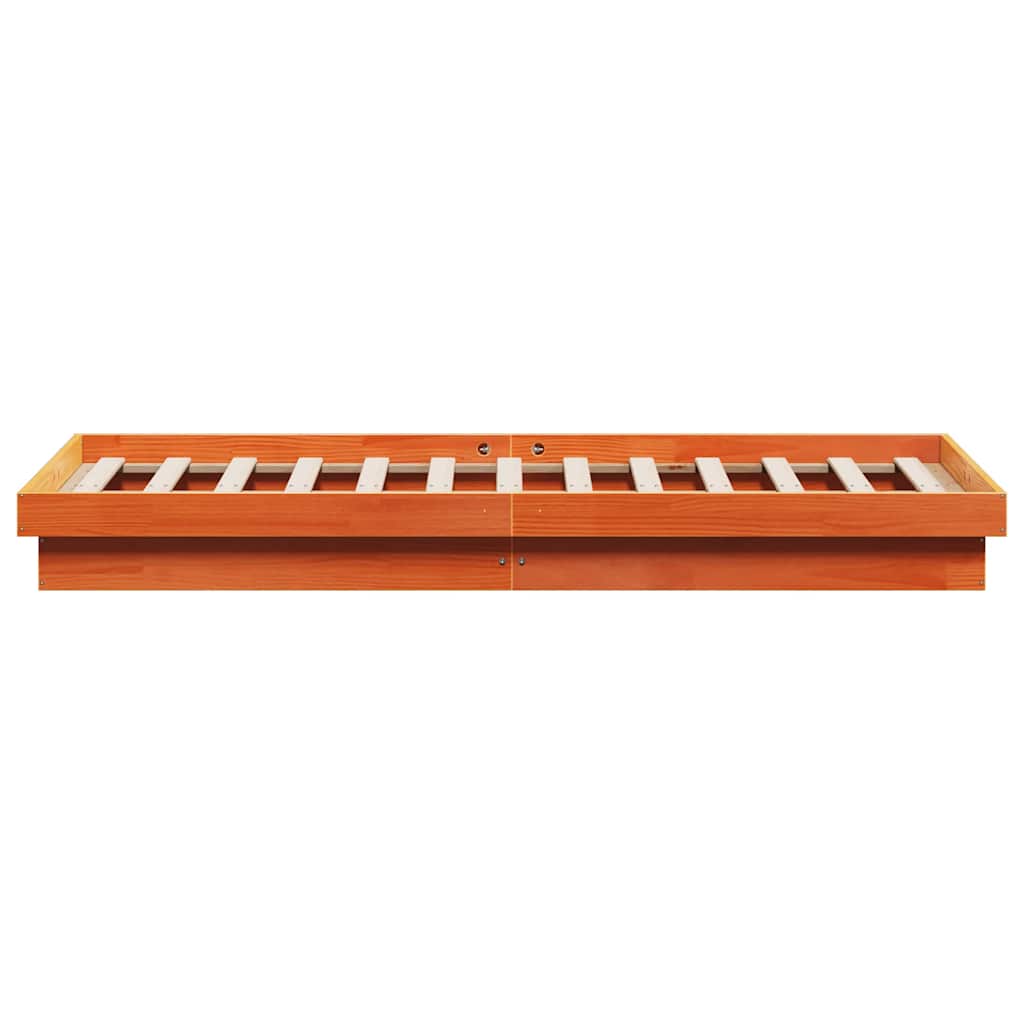 Giroletto LED Marrone Cera 150x200 cm in Legno Massello di Pino | homemem39
