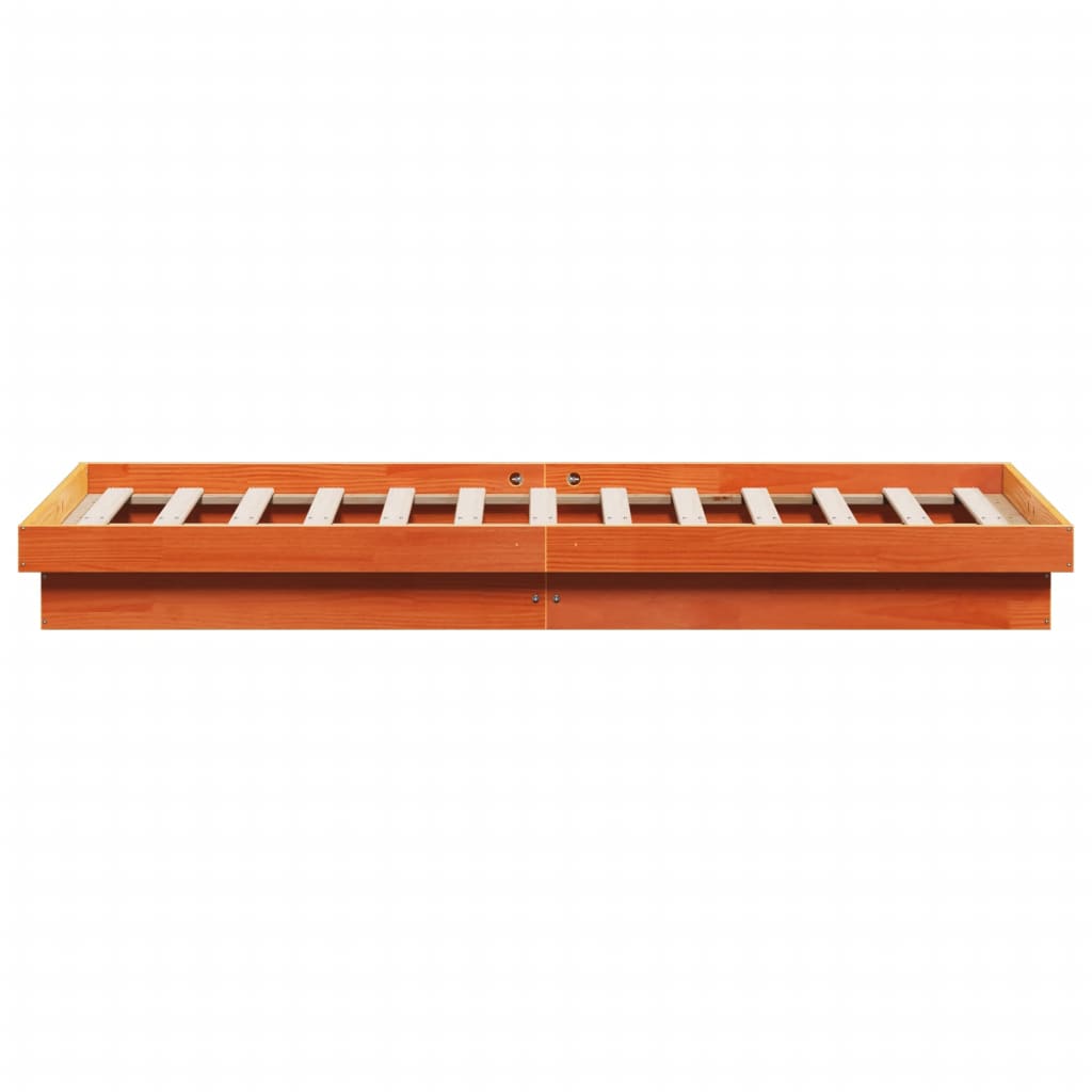 Giroletto LED Marrone Cera 150x200 cm in Legno Massello di Pino - homemem39