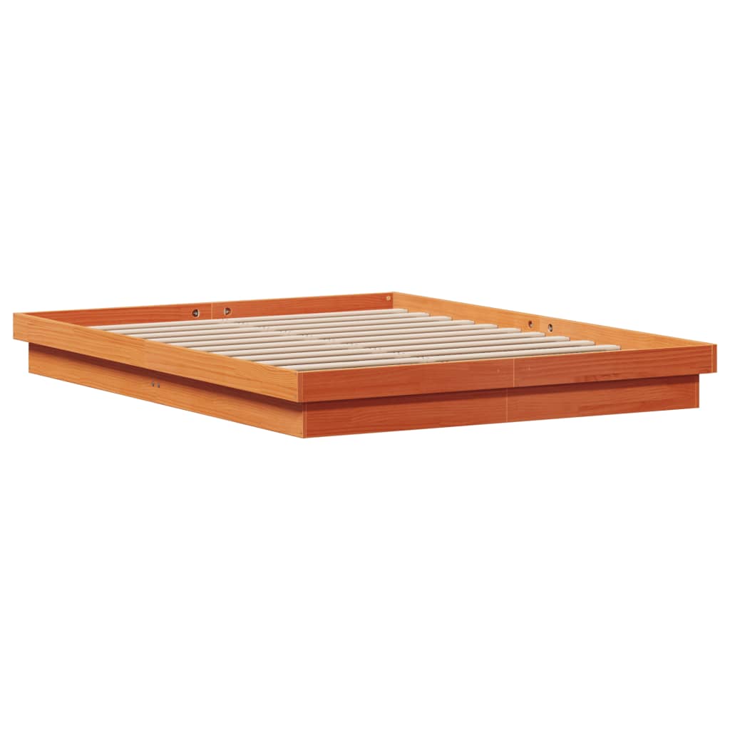 Giroletto LED Marrone Cera 150x200 cm in Legno Massello di Pino - homemem39