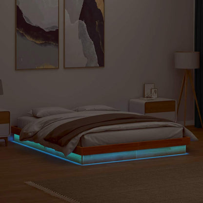Giroletto LED Marrone Cera in Legno Massello di Pino
