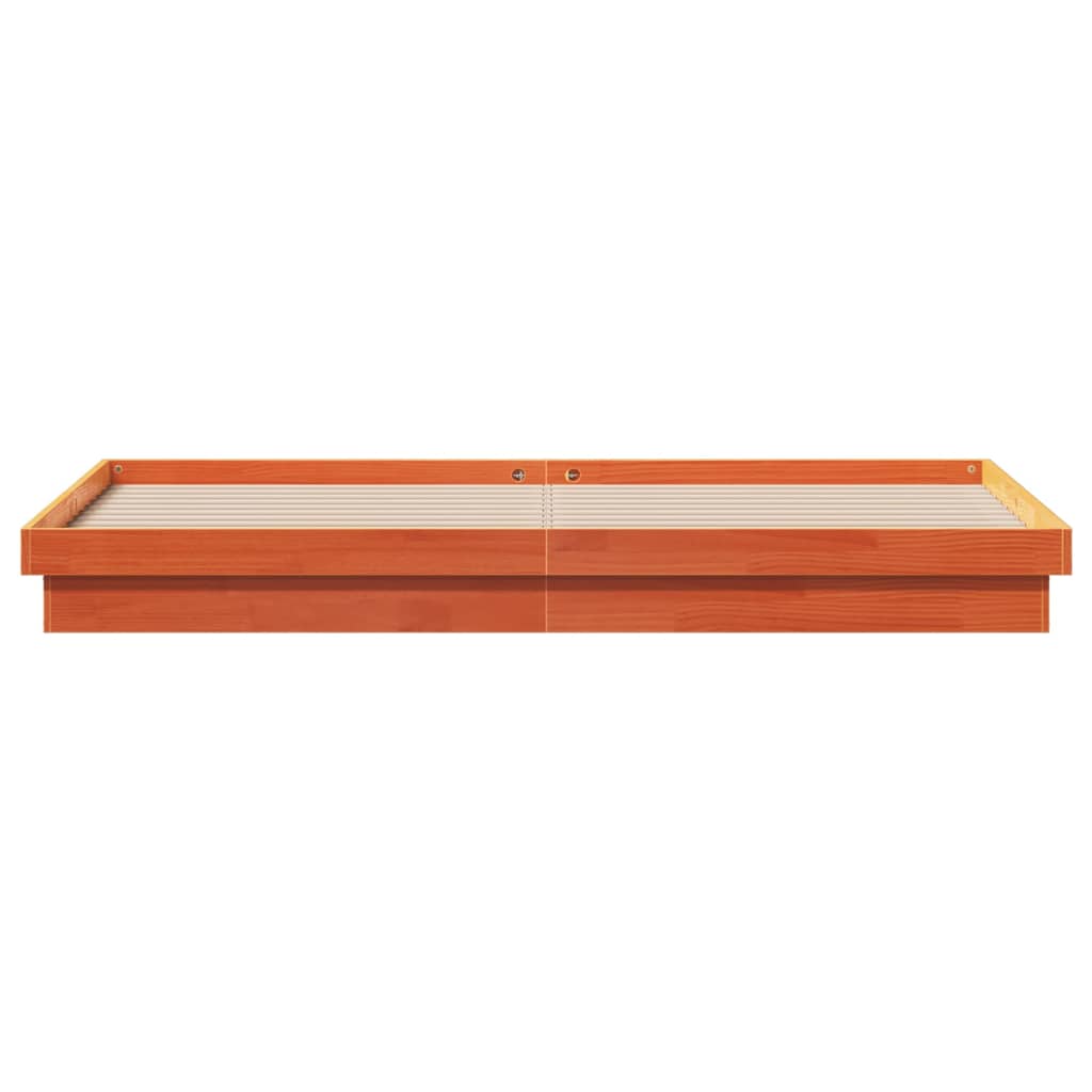 Giroletto LED Marrone Cera 200x200 cm in Legno Massello di Pino | homemem39