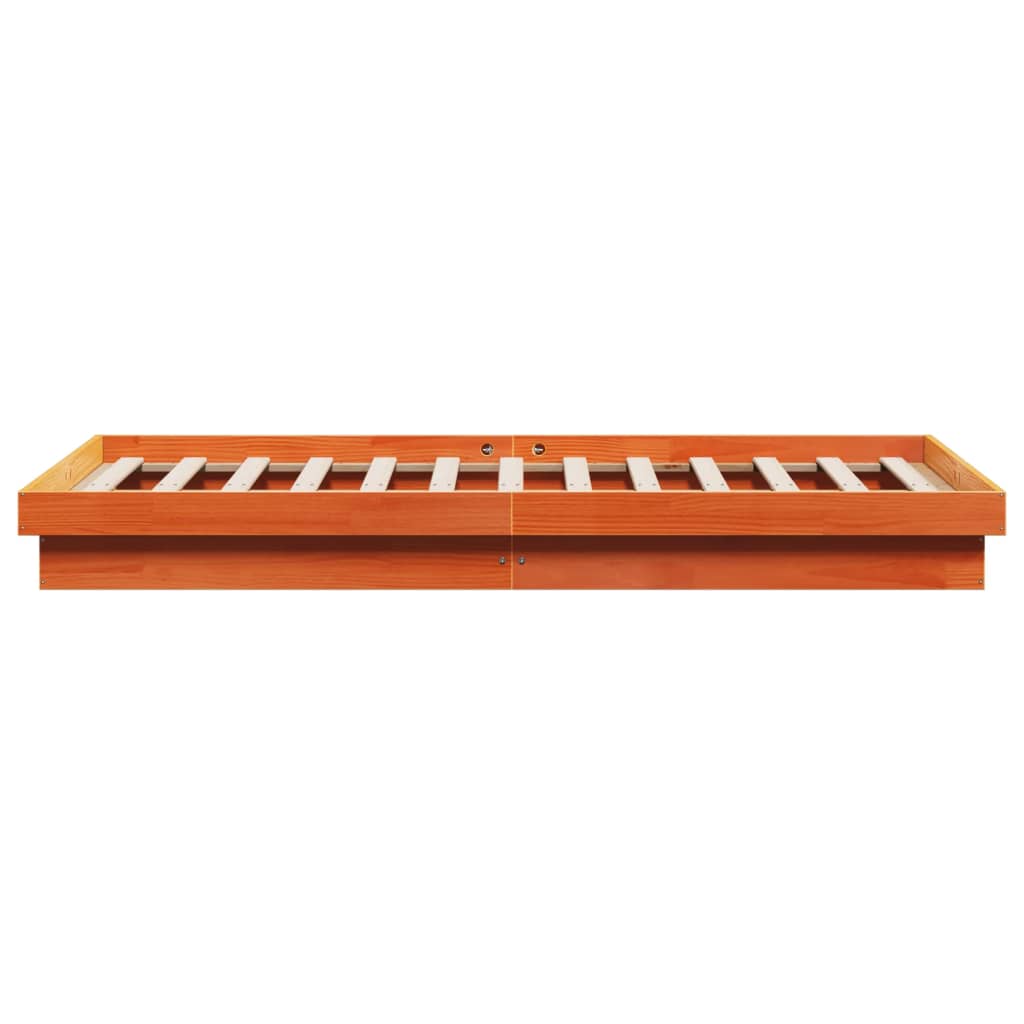 Giroletto LED Marrone Cera 200x200 cm in Legno Massello di Pino | homemem39