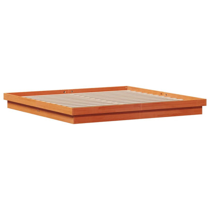 Giroletto LED Marrone Cera 200x200 cm in Legno Massello di Pino | homemem39