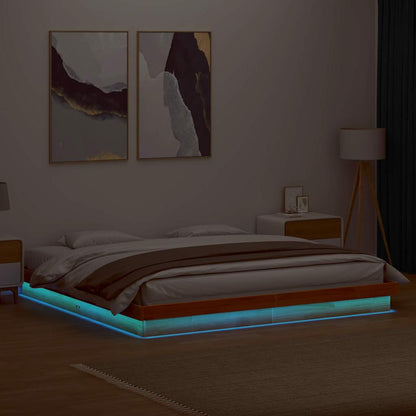 Giroletto LED Marrone Cera in Legno Massello di Pino