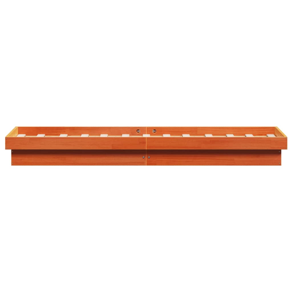 Giroletto LED Marrone Cera 90x190 cm in Legno Massello di Pino | homemem39