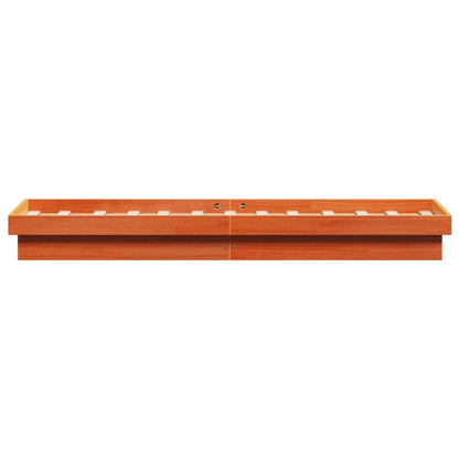 Giroletto LED Marrone Cera 90x190 cm in Legno Massello di Pino | homemem39