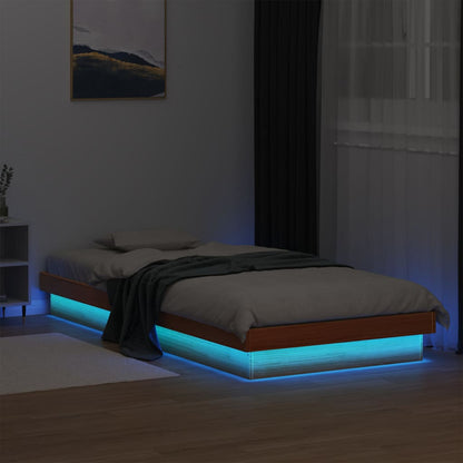 Giroletto LED Marrone Cera in Legno Massello di Pino