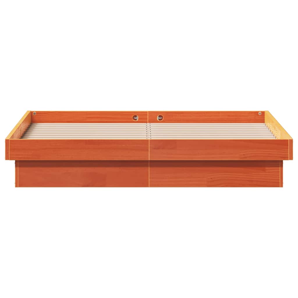 Giroletto LED Marrone Cera 120x190 cm in Legno Massello di Pino