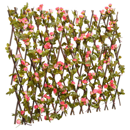 Expandable Artificial Ivy Trellis 5pcs Dark Pink 180x60cm