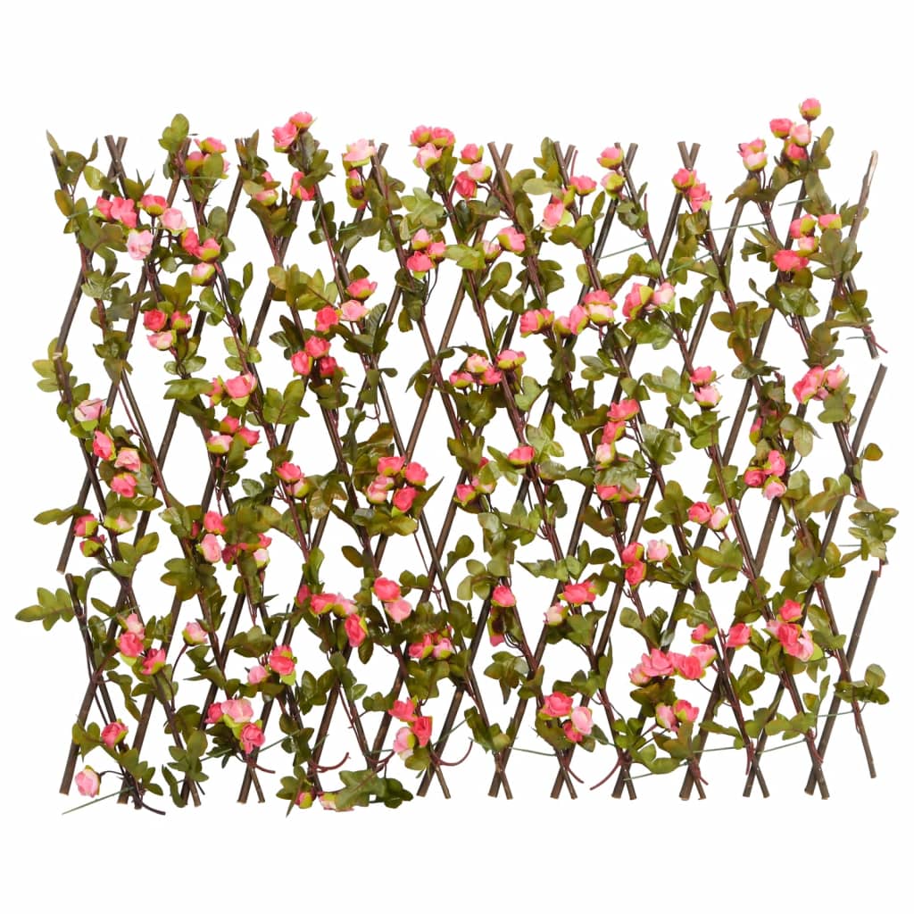 Expandable Artificial Ivy Trellis 5pcs Dark Pink 180x60cm