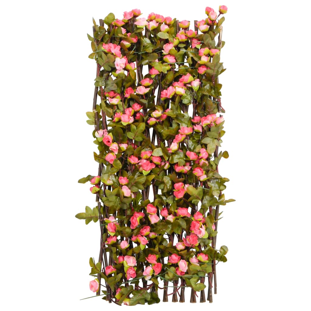 Expandable Artificial Ivy Trellis 5pcs Dark Pink 180x60cm