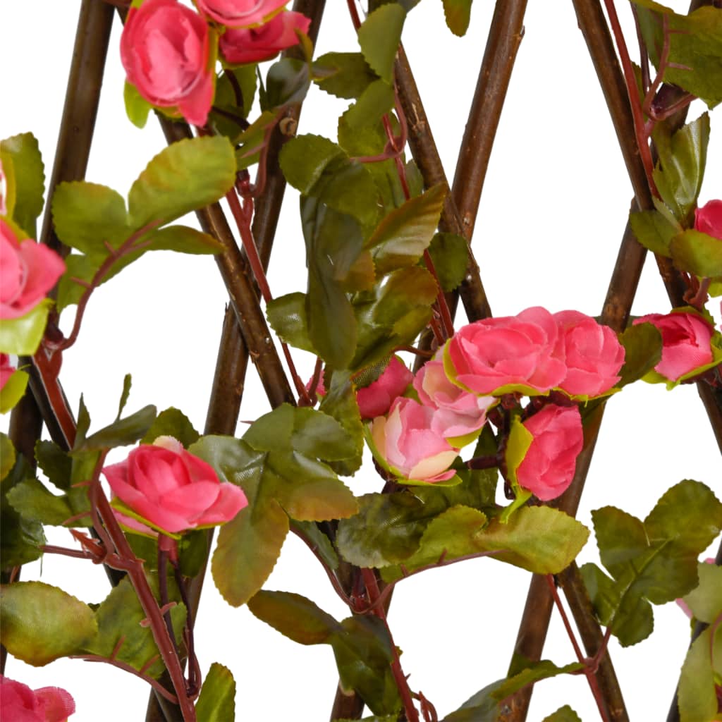 Expandable Artificial Ivy Trellis 5pcs Dark Pink 180x60cm