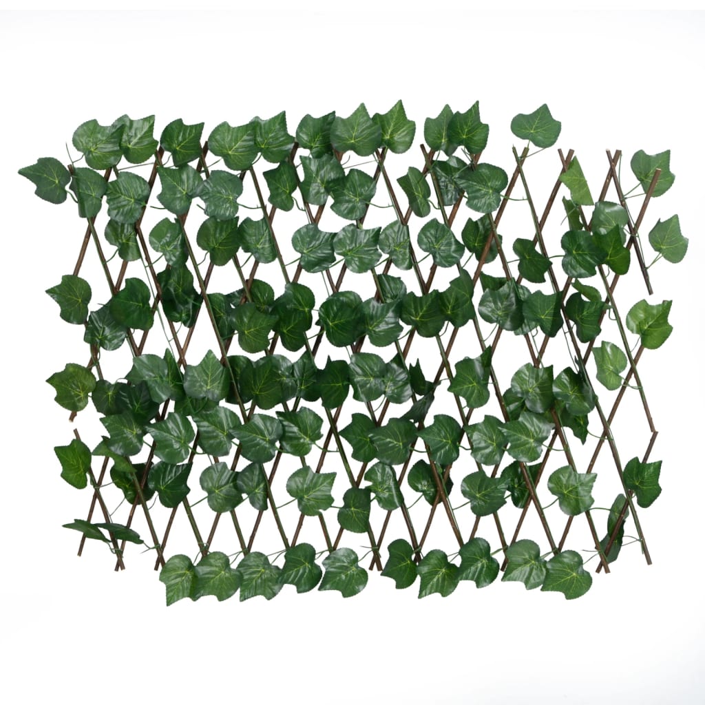 Traliccio Foglie Vite Artificiale Espandibile Verde 190x60 cm