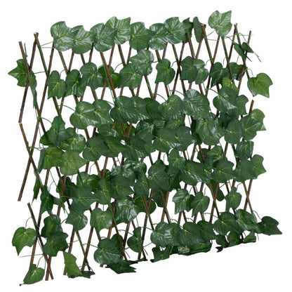 Traliccio Foglie Vite Artificiale Espandibile Verde 5pz 190x60