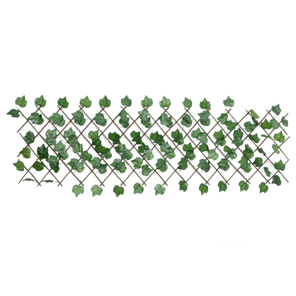 Expandable Artificial Vine Leaves Trellis Green 5pcs 190x60