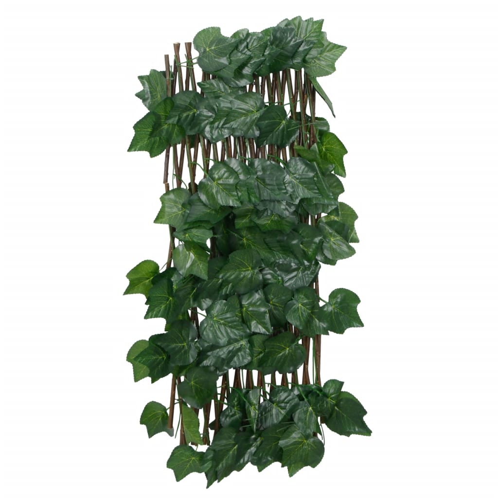 Expandable Artificial Vine Leaves Trellis Green 5pcs 190x60