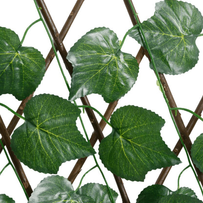 Expandable Artificial Vine Leaves Trellis Green 5pcs 190x60