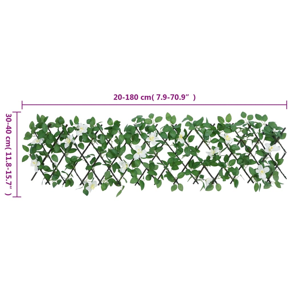 Traliccio Edera Artificiale Espandibile Verde 180x30 cm