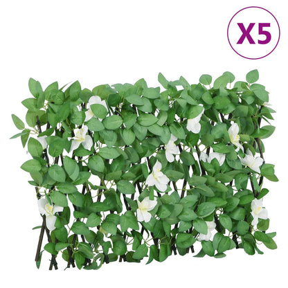 Green Expandable Artificial Ivy Trellis 5pcs 180x30 cm