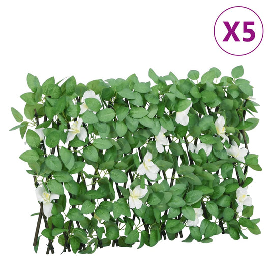 Green Expandable Artificial Ivy Trellis 5pcs 180x30 cm