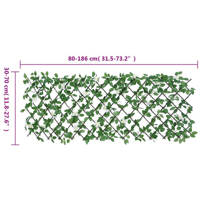 Traliccio Edera Artificiale Espandibile Verde 5pz 186x30 cm