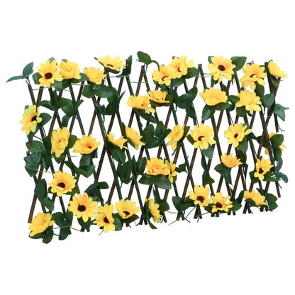 Yellow Expandable Artificial Ivy Trellis 180x20 cm