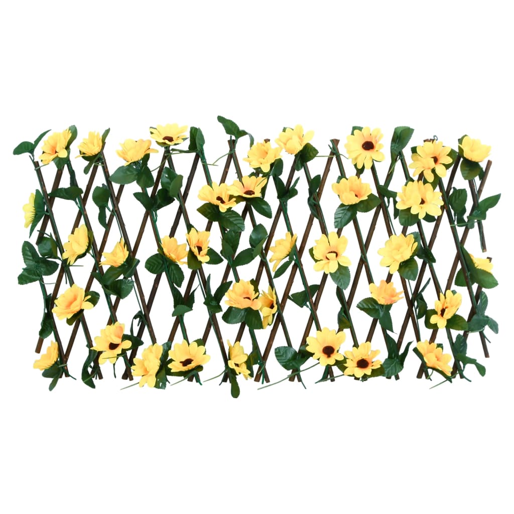 Yellow Expandable Artificial Ivy Trellis 180x20 cm