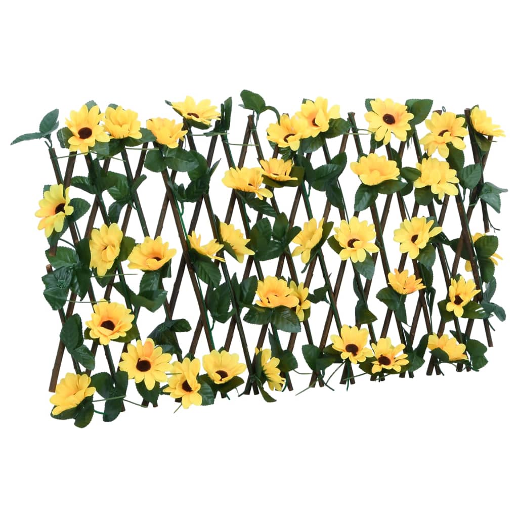 Expandable Artificial Ivy Trellis 5pcs Yellow 180x20 cm