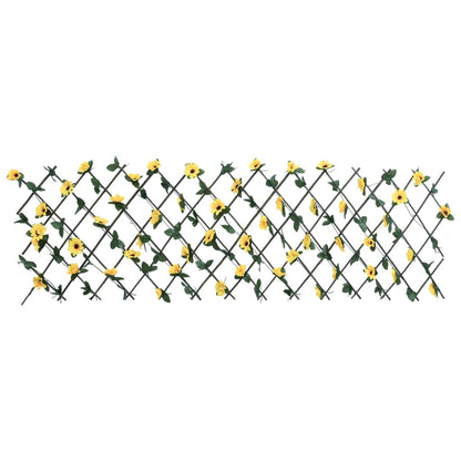 Traliccio Edera Artificiale Espandibile 5pz Giallo 180x60 cm